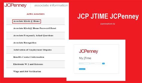 Step 1: To get to the official <strong>JCPenney</strong> Sign-in page, please visit this link given. . Jcp associate kiosk jtime